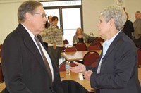 en. C. B. Embry (R-Morgantown) and Hopkins County Schools Superintendent Linda Zellich talked prior to the group lunch-and-listen session. Embry is a member of the Senate’s budget subcommittee on education, having previously served more than a decade in the House of Representatives.