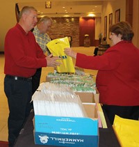 More than 300 school board members and superintendents attended this year’s Winter Symposium, with a large segment of the participants being newly elected local board members. Whatever their status, they were aided in registration by KSBA Board Team Development/Legal Training Service executive assistant Tammie Conatser.