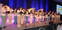 The Warren Central High School Advanced Chorus performs during Saturday’s luncheon.