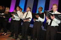 The Franklin Simpson High School Concert Choir performs during Sunday's brunch session. The group also performed during Saturday's President's Reception.