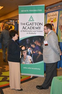 The Gatton Academy of Mathematics and Science was among the 70-plus Trade Show exhibitors, in addition to sponsoring the conference’s Friday Opening Session.