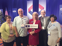 Representing Kentucky at NSBA’s Delegate Assembly were President-elect Davonna Page (Russellville In
