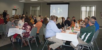 Attendees at the Bath County Schools annual Legislative Breakfast Oct. 18 benefited from some coincidental good timing as they watched the governor’s press conference on pension reforms. 