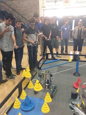 iLEAD Academy students compete in a robotics competion. (Photo courtesy of iLEAD Academy)