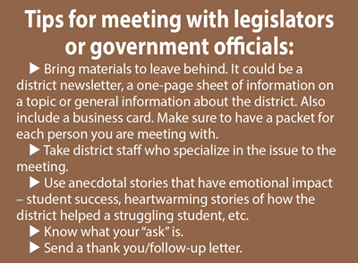 Tips for meting with legislators