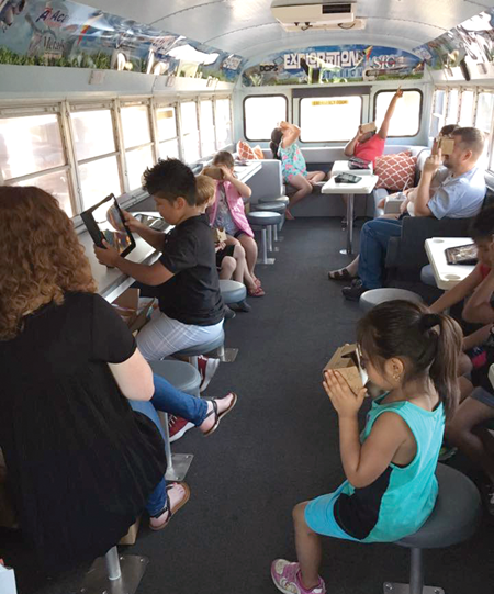 The Daviess County foundation used a donation from Specialty Foods Group to convert an old school bus into an Exploration Station which the foundation takes to neighborhoods to provide programs to combat the summer slide. 