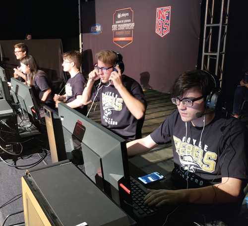 Boyle County High School won the first Kentucky esports state championship last fall at Martha Layne Collins High School in Shelby County. (Photo courtesy of Boyle County Schools)