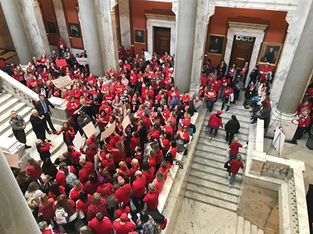 Teachers at the Capitol