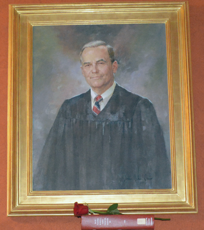 This portrait of former Kentucky Supreme Court Chief Justice Robert Stephens hangs in the Capitol.