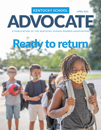 April Advocate cover