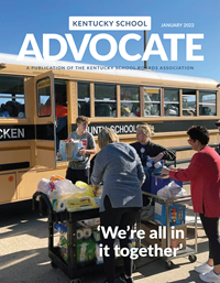 Cover of January 2022 Kentucky School Advocate magazine