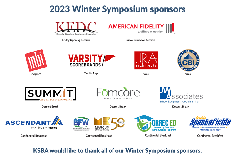 Winter Symposium sponsors