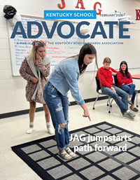 Cover of February 2023 Kentucky School Advocate magazine