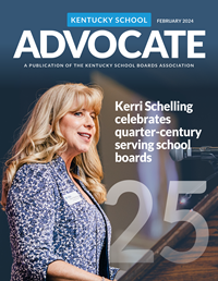 Cover of February 2024 Kentucky School Advocate magazine